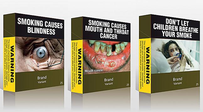 embalagens de cigarro australianas